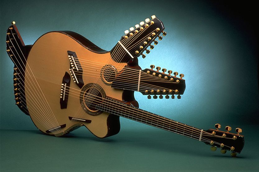 47-strunowa gitara Pikasso, na której gra Metheny foto mat. prasowe
