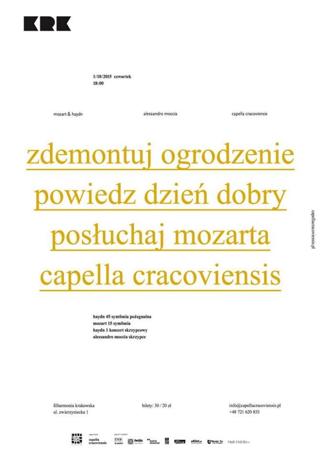 Capella Cracoviensis – „HAYDN & MOZART…”