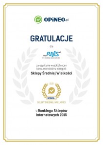 Sklep.RMS.pl - RANKING SKLEPÓW INTERNETOWYCH 2015