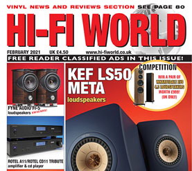 Hi-Fi World February 2021 KEf LS50 Meta High Fidelity News small